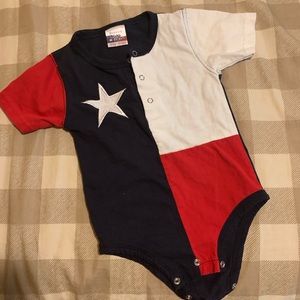 Texas Flag Baby One PieceBodysuitRockpoint Apparel